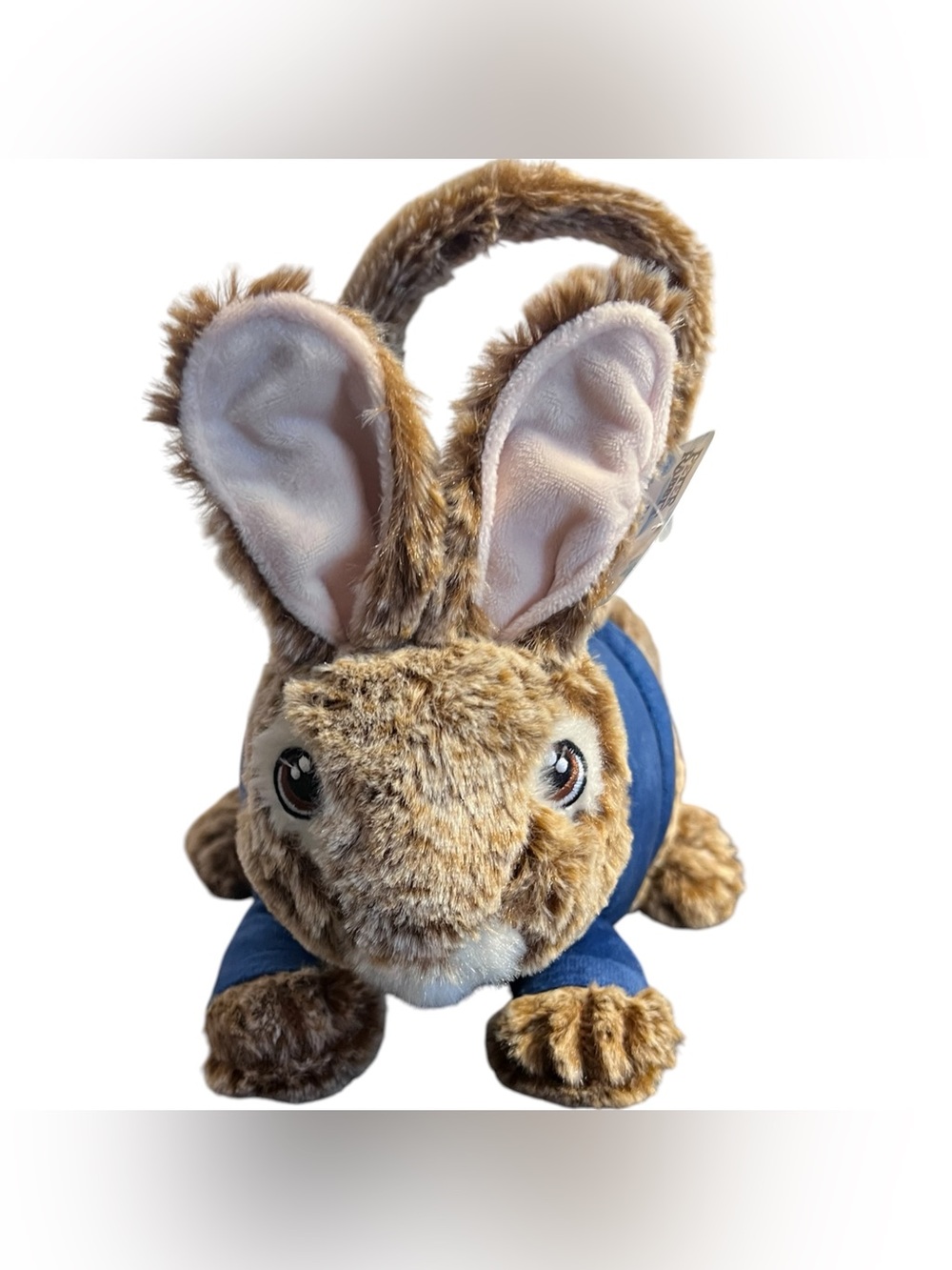 Peter Rabbit Plush Easter Basket Dan Dee Blue Jacket Stuffed Animal NWT